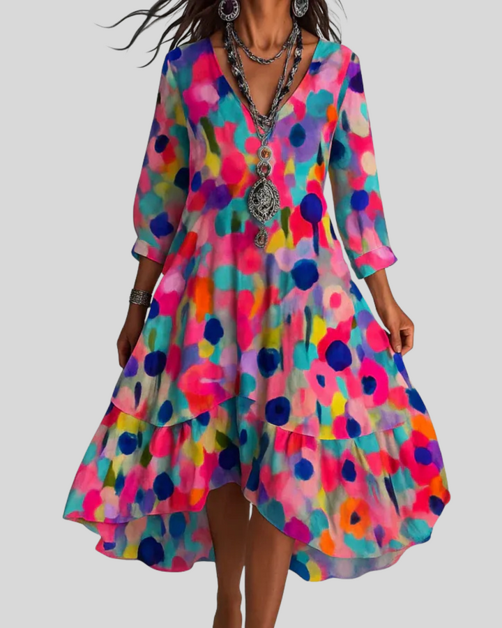 Casa | Robe Maxi Florale Bohémienne et Légère