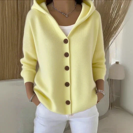 Felicia | Veste en tricot tendance avec capuche