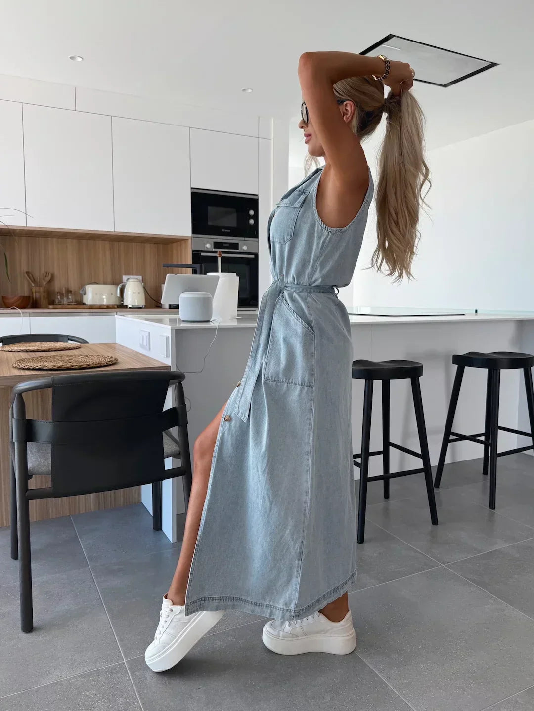 Ivy | Robe longue en jean