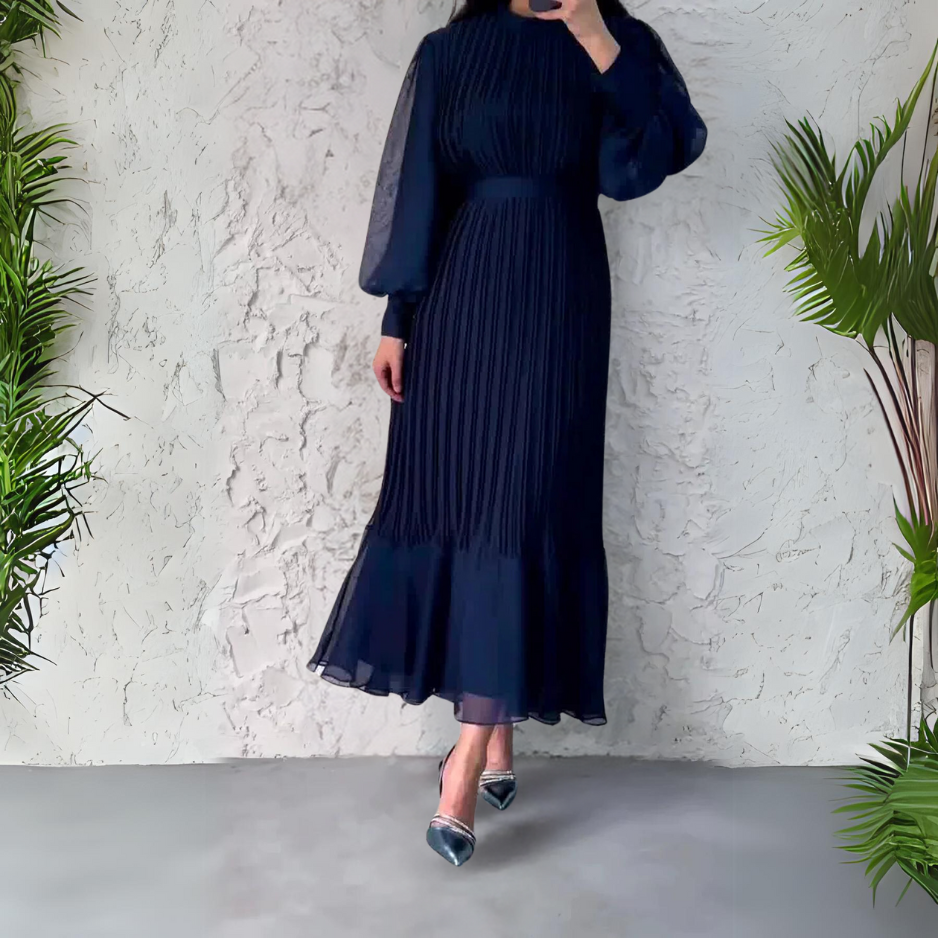 Cami - Robe de Soirée Chic Française Automne avec Accents en Maille
