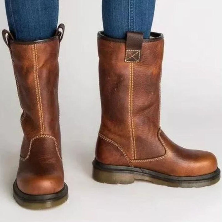 Hazel | Bottes d'Hiver en Cuir Doublées
