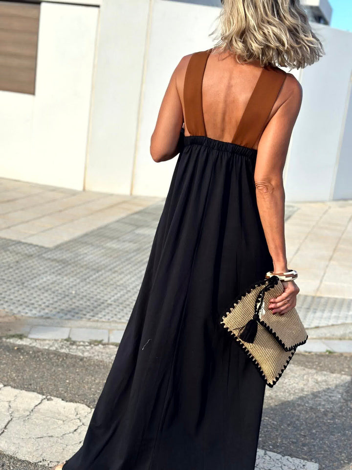 Sienna | Robe Élégante avec Dos Découvert et Col Croisé à la Mode