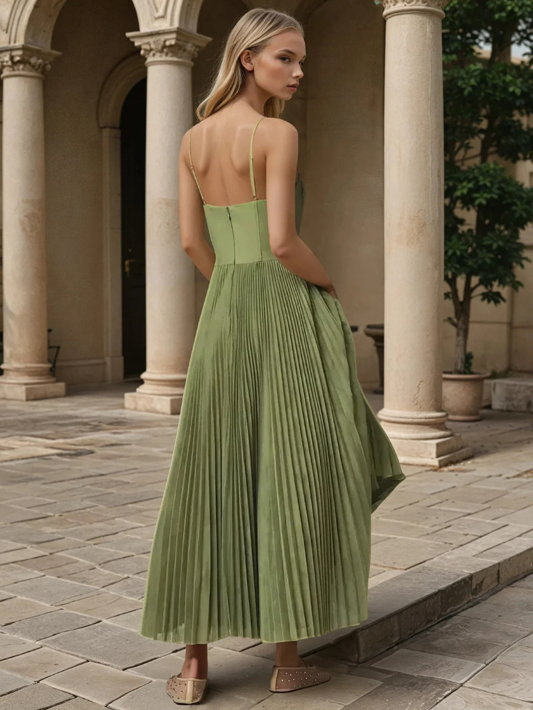 Zoe - Robe de Soirée Sans Manches Élégante à Dos Ouvert