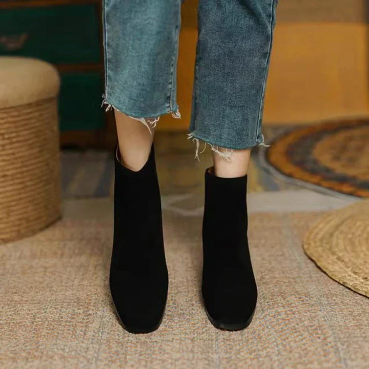 Bottes en Cuir Gelé