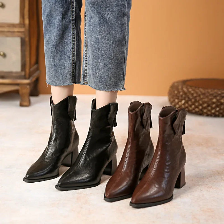 Bottes Chelsea à Talons Hauts Vintage