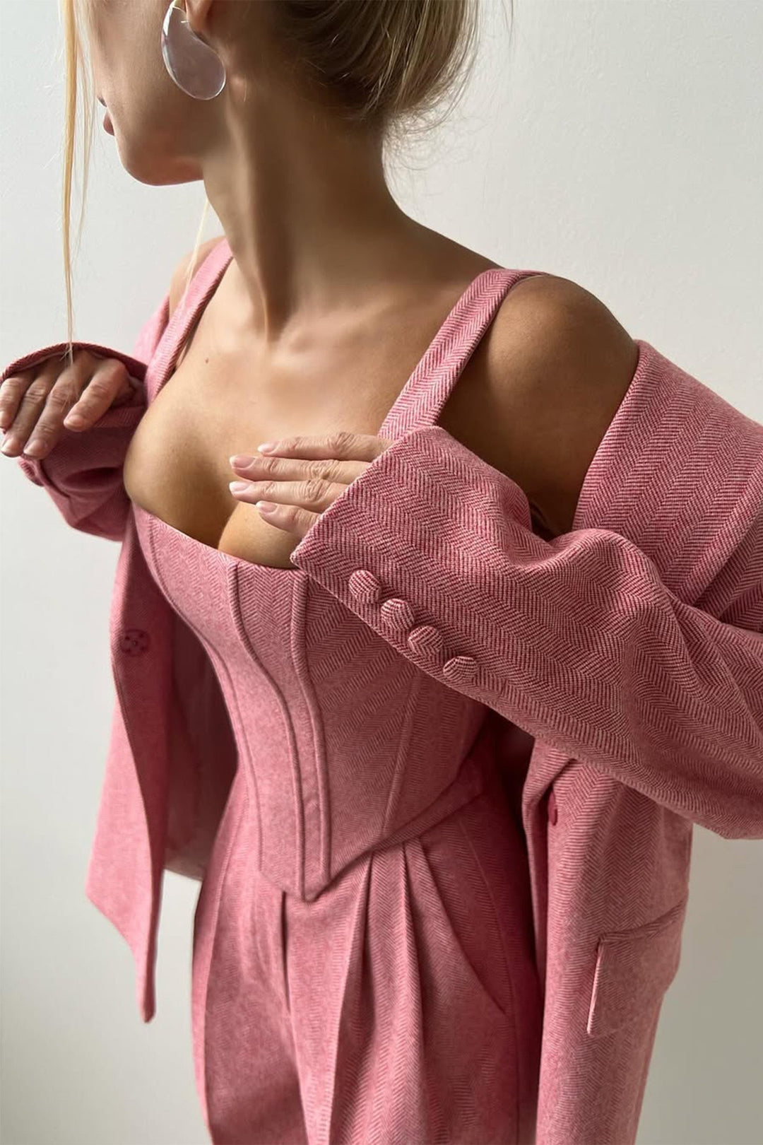 Dolce™ - Ensemble trois pièces avec blazer croisé