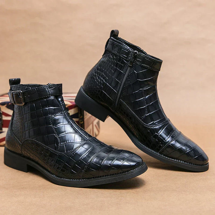 Dylan | Bottines en simili cuir avec boucle