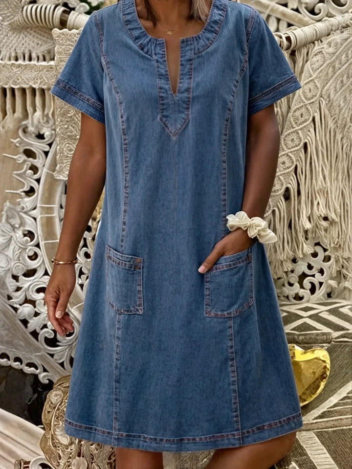 Sofia | Robe en denim douce
